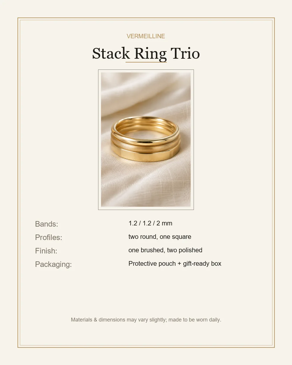 Stack Ring Trio