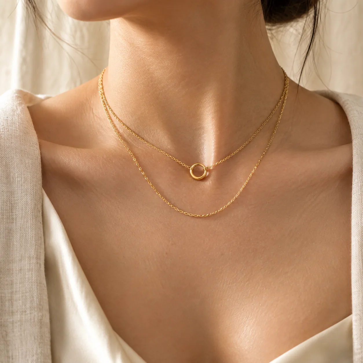 Halo Layered Necklace