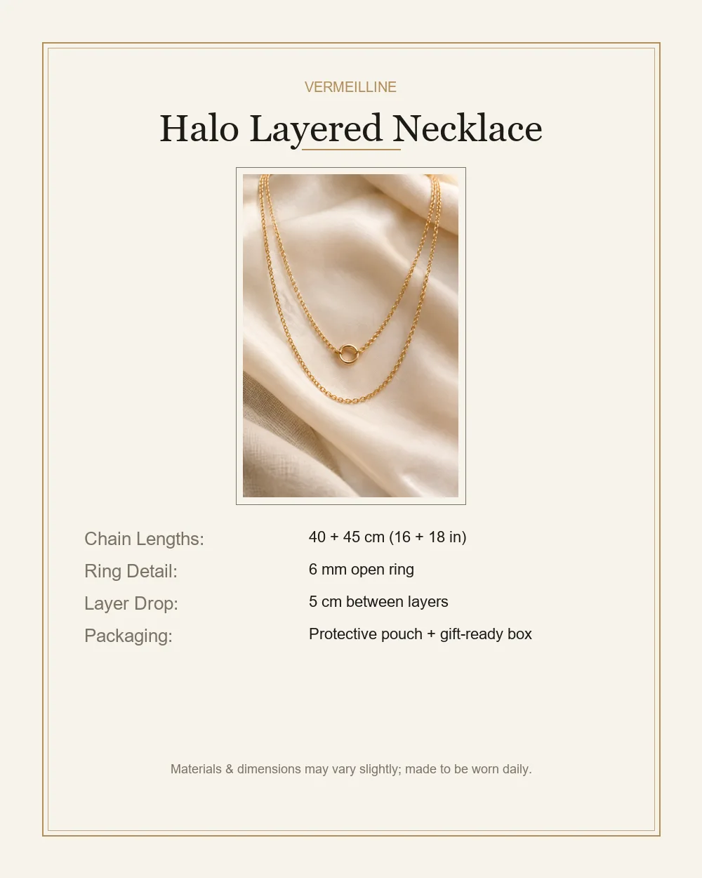 Halo Layered Necklace